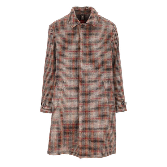 Cappotto Uomo Baracuta Paul Lana Vergine Grigio Multicolor