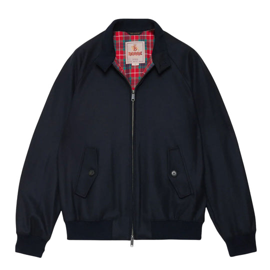Giubbino Uomo Baracuta G9 Melton Blu