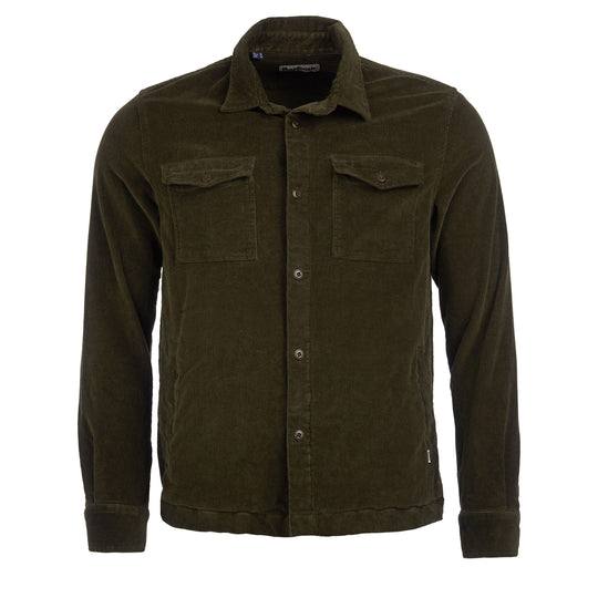 Overshirt Uomo Barbour Velluto Oliva