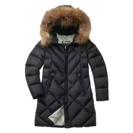 Piumino Lungo Donna Blauer Althea Nero