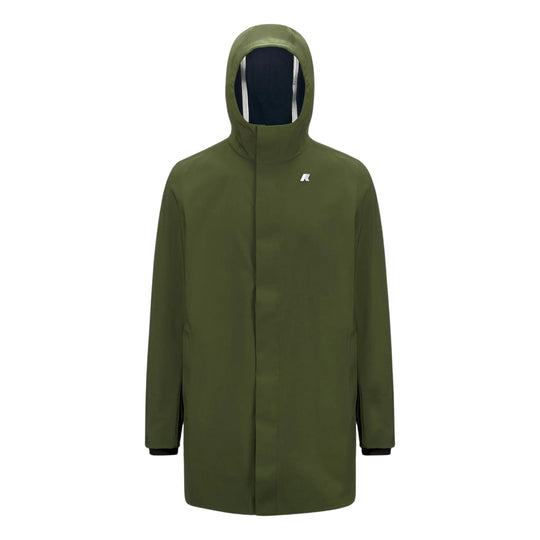 Giubbino Uomo K-Way Marlyn Bonded Verde / Blu
