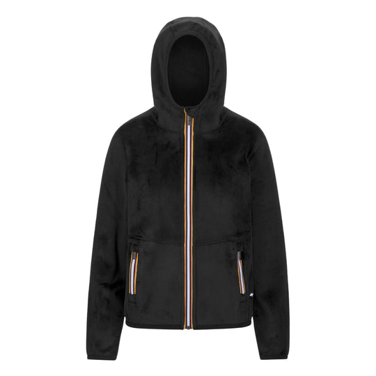 Pile Donna K-Way Reversibile Lily Velour Polar Nero