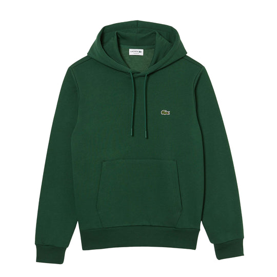 Felpa Uomo Lacoste Cappuccio Cotone Biologico Verde
