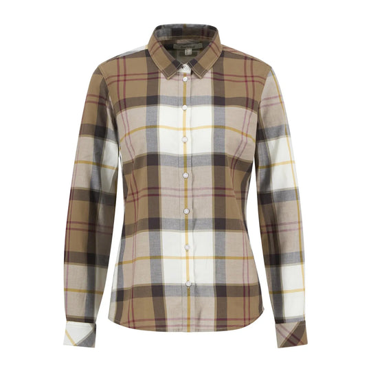 Camicia Donna Barbour Bredon Tartan Marrone