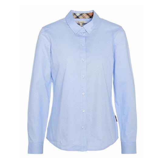 Camicia Donna Barbour Derwent Celeste