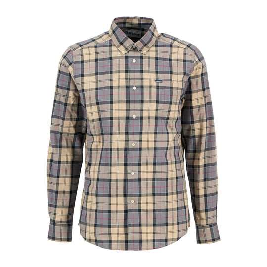 Camicia Uomo Barbour Wetheram Tartan Beige Multicolor