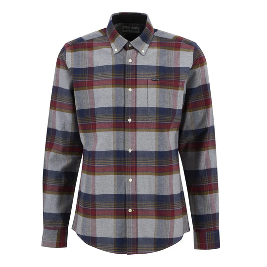 Camicia Uomo Barbour Portdown Sartoriale Grigio Multicolor