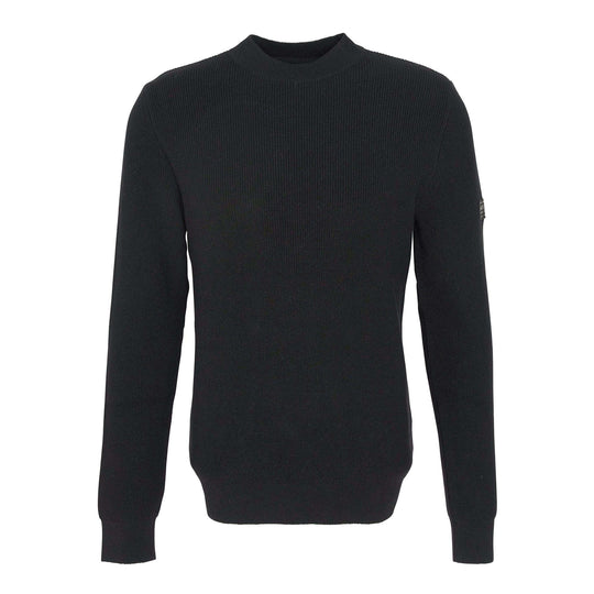 Maglia Uomo Barbour International Girocollo Crawley Nero