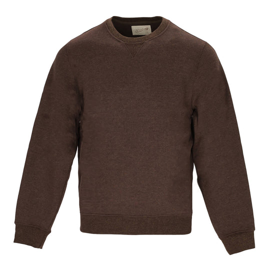 Felpa Uomo Bl'ker Girocollo Vermont Marrone Melange