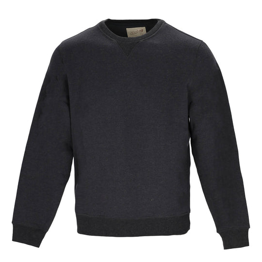 Felpa Uomo Bl'ker Girocollo Vermont Grigio Scuro Melange