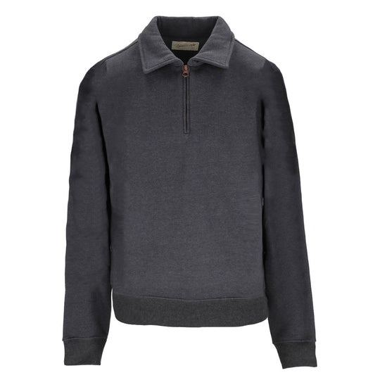 Felpa Uomo Bl'ker Mezza Zip Maryland Grigio Scuro Melange