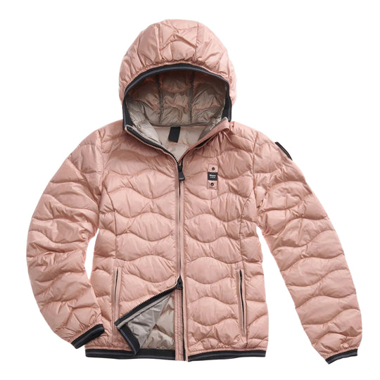 Piumino Donna Blauer Onde Camelia Rosa