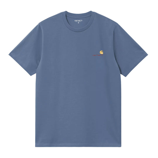 T-shirt Uomo Carhartt WIP S/S American Script Aviazione