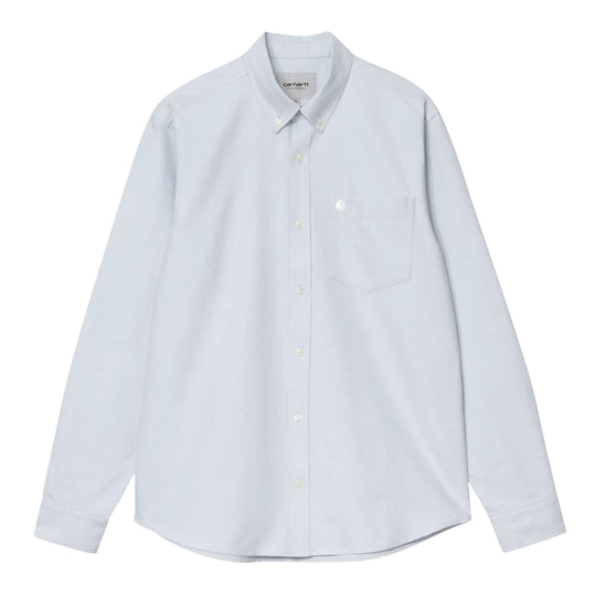 Camicia Uomo Carhartt WIP L/S C-Logo Celeste