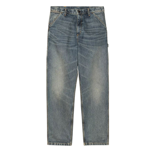 Jeans Uomo Carhartt WIP Single Knee Blu (Worn washed)