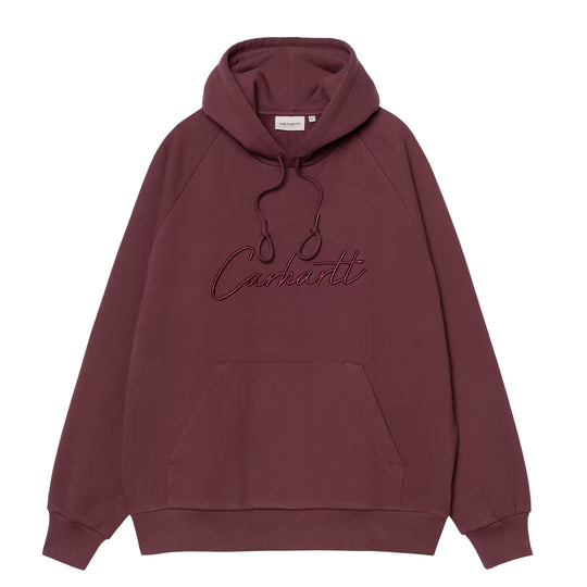 Felpa Uomo Carhartt WIP Hooded Ray Bordeaux