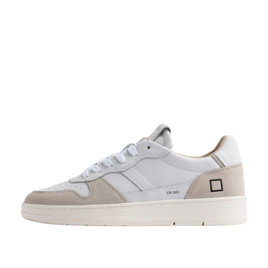 Scarpe Uomo D.A.T.E. Court 2.0 Basic Bianco/Beige