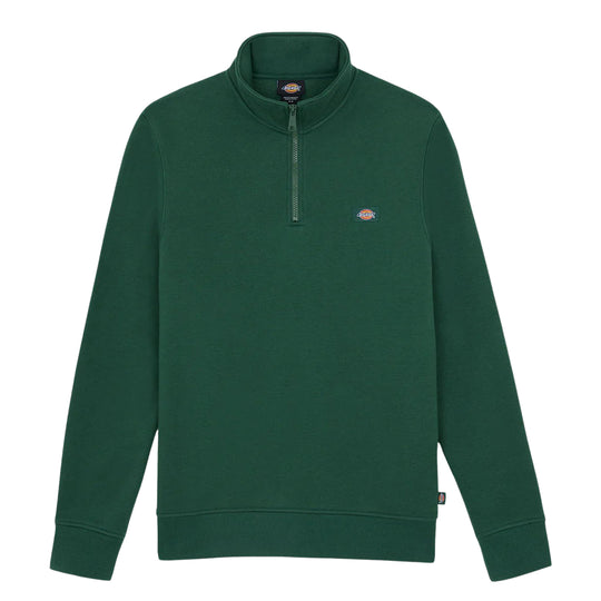 Felpa Uomo Dickies Oakport Quarter ZipVerde