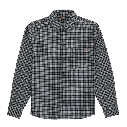 Camicia Uomo Dickies Hendersonville L/S Shirt Nero/Beige
