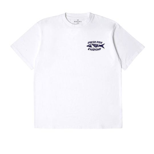 T-Shirt Uomo Edwin Monsieur Sakana Bianco