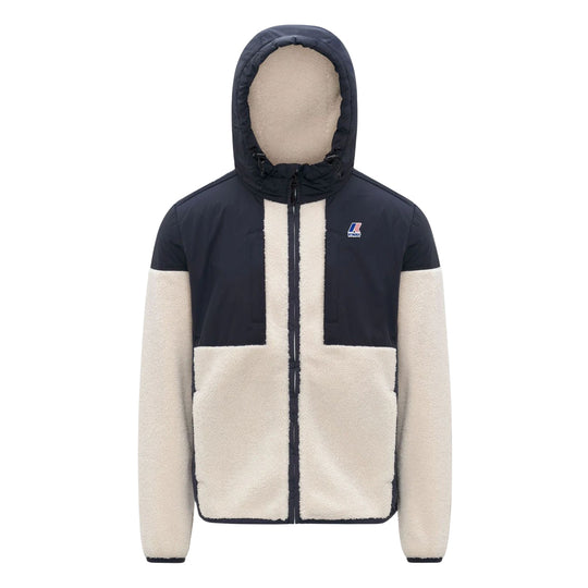 Felpa Uomo K-Way Samson 4.0 Orsetto Panna / Blu