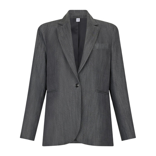 Giacca Donna LIU-JO Over Spacchi Grigio
