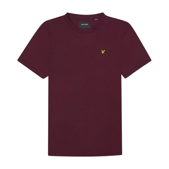 Heren T-shirt Lyle & Scott Logo Bordeaux