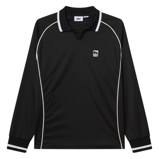 Polo Obey Collar Nero