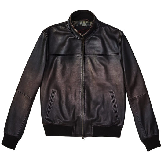 Giubbino Uomo Stewart Paul Washed Nappa Marrone