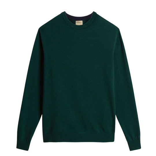 Maglia Uomo Woolrich Garment Dyed Crewneck Verde