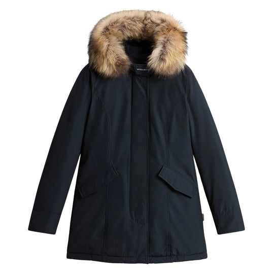 Giubbino Donna Woolrich Arctic Parka Pelliccia Removibile Blu Scuro