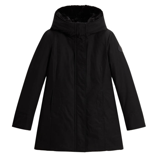 Giubbino Donna Woolrich Boulder Faux Fur Parka Nero