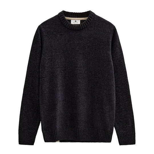 ANERKJENDT Maglione Uomo AKSUNE CHENILLE KNIT - Nero