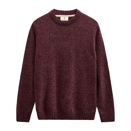 ANERKJENDT Maglione Uomo AKSUNE CHENILLE KNIT - Vineyard wine