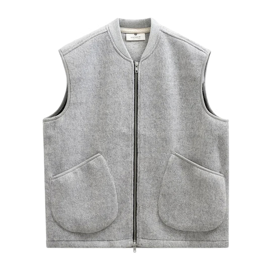 ANERKJENDT Gilet Uomo AKROBIN - Grigio Chiaro