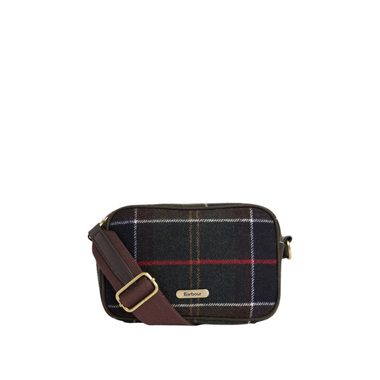 BARBOUR Mini Borsa a Tracolla Donna Contine Tartan - Verde/Blu