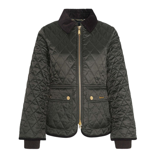Giubbino Donna BARBOUR Beadnell Fitted Quilted Verde
