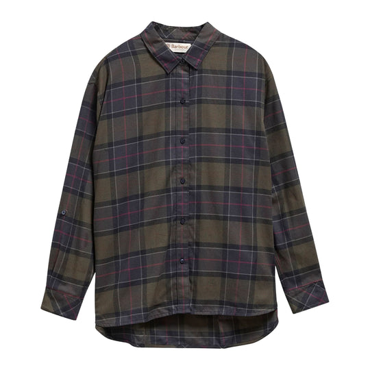 BARBOUR Camicia Uomo con vestibilità rilassata ELISHAW - Verde/Blu