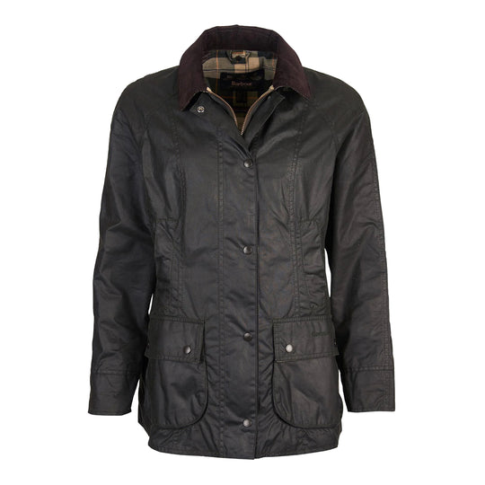 Giubbino cerato Donna BARBOUR Beadnell Wax Salvia