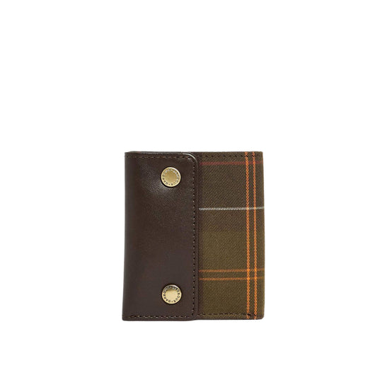 BARBOUR Portafoglio in pelle Uomo Tartan BENSILE - Verde