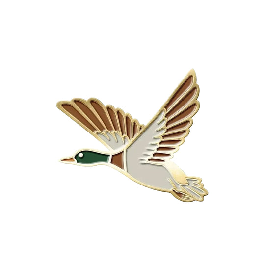 BARBOUR Spilla in Metallo Smaltato BIRD PIN BADGE DUCK