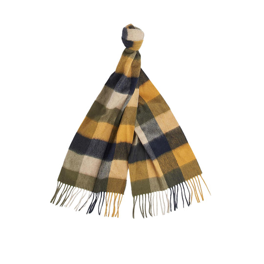 Sciarpa Uomo BARBOUR Tattersall Grande Blu/Verde/Gialla