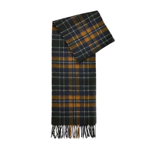 BARBOUR Sciarpa Uomo NEW CHECK Tartan - OCRA/BLU/VERDE