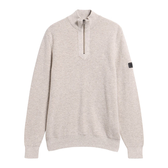 BARBOUR INTERNATIONAL Maglione Uomo CRAWLEY Con Zip Corta - Sasso