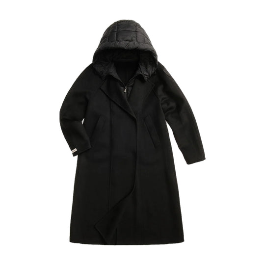 BLAUER Cappotto Donna Con Cappuccio Imbottito ROWE - Nero