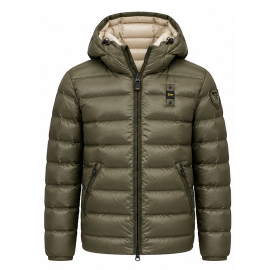 BLAUER Piumino Corto Uomo Imbottito ADAMS - Verde Scuro