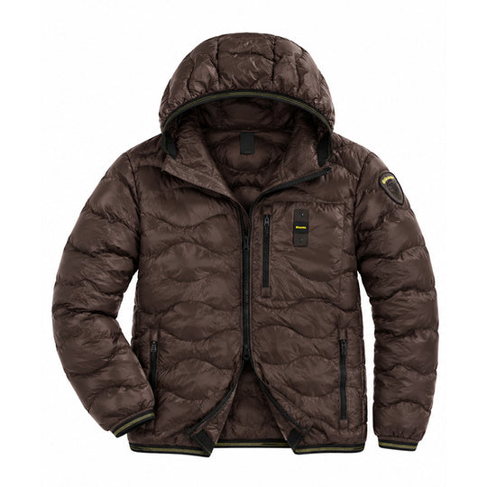 BLAUER Piumino Uomo Corto Imbottito WAVE - Marrone