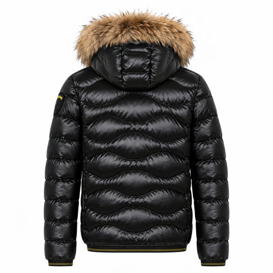 BLAUER Piumino Uomo WAVE BOMBER HD FUR - Nero