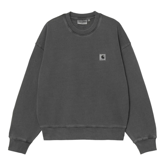 CARHARTT WIP Felpa Donna WOMEN'S NELSON - Nero Lavato
