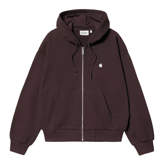 CARHARTT WIP Felpa Donna con Cappuccio CASEY JACKET - Prugna